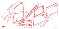 VORDERE TUERTAFEL  für Honda JAZZ 1.2 LSI 5 Türen 5 gang-Schaltgetriebe 2012