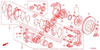 VORDERRADBREMSE  für Honda JAZZ 1.2 LSI 5 Türen 5 gang-Schaltgetriebe 2012