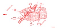 GUMMITUELLE (INFERIEUR) für Honda JAZZ 1.2 S 5 Türen 5 gang-Schaltgetriebe 2012