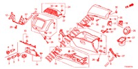 INSTRUMENT, ZIERSTUECK (COTE DE PASSAGER) (LH) für Honda JAZZ 1.2 S 5 Türen 5 gang-Schaltgetriebe 2012