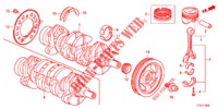KOLBEN/KURBELWELLE  für Honda JAZZ 1.2 S 5 Türen 5 gang-Schaltgetriebe 2012
