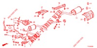 AUSPUFFROHR/SCHALLDAEMPFER (PGM FI)  für Honda JAZZ 1.2 LSLP 5 Türen 5 gang-Schaltgetriebe 2012