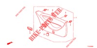 HECKKLAPPENVERKLEIDUNG/ TAFELVERKLEIDUNG, HINTEN(2D)  für Honda JAZZ 1.2 LSLP 5 Türen 5 gang-Schaltgetriebe 2012