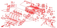 VERGASERISOLIERUNG/ ANSAUGKRUEMMER  für Honda JAZZ 1.2 LSLP 5 Türen 5 gang-Schaltgetriebe 2012