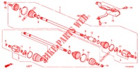 ANTRIEBSWELLE, VORNE/ HALBWELLE (1) für Honda JAZZ 1.4 LUXURY 5 Türen 5 gang-Schaltgetriebe 2012