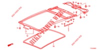 DACHVERKLEIDUNG/SONNENBLENDE/SCHIEBEFENSTER  für Honda JAZZ 1.4 LUXURY 5 Türen 5 gang-Schaltgetriebe 2012