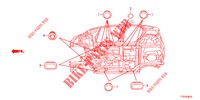 GUMMITUELLE (INFERIEUR) für Honda JAZZ 1.4 LUXURY 5 Türen 5 gang-Schaltgetriebe 2012