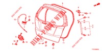 HECKKLAPPENPLATTE(2D)  für Honda JAZZ 1.4 LUXURY 5 Türen 5 gang-Schaltgetriebe 2012