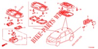 INNENLEUCHTE  für Honda JAZZ 1.4 LUXURY 5 Türen 5 gang-Schaltgetriebe 2012