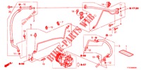 KLIMAANLAGE (FLEXIBLES/TUYAUX) (LH) für Honda JAZZ 1.4 LUXURY 5 Türen 5 gang-Schaltgetriebe 2012