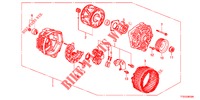 LICHTMASCHINE (MITSUBISHI) für Honda JAZZ 1.4 LUXURY 5 Türen 5 gang-Schaltgetriebe 2012