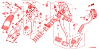 PEDAL (LH) für Honda JAZZ 1.4 LUXURY 5 Türen 5 gang-Schaltgetriebe 2012