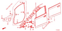 VORDERE TUERTAFEL  für Honda JAZZ 1.4 LUXURY 5 Türen 5 gang-Schaltgetriebe 2012