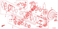 VORDERRADBREMSE  für Honda JAZZ 1.4 LUXURY 5 Türen 5 gang-Schaltgetriebe 2012