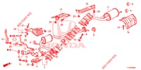 AUSPUFFROHR/SCHALLDAEMPFER (PGM FI)  für Honda JAZZ 1.4 ESL 5 Türen vollautomatische 2012