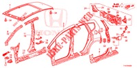 AUSSENBLECHE/TAFEL, HINTEN  für Honda JAZZ 1.4 ESL 5 Türen vollautomatische 2012