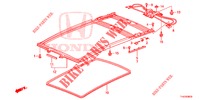 DACHVERKLEIDUNG/SONNENBLENDE/SCHIEBEFENSTER  für Honda JAZZ 1.4 ESL 5 Türen vollautomatische 2012