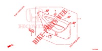 HECKKLAPPENVERKLEIDUNG/ TAFELVERKLEIDUNG, HINTEN(2D)  für Honda JAZZ 1.4 ESL 5 Türen vollautomatische 2012
