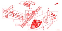 HECKLEUCHTE/KENNZEICHENBELEUCHTUNG (PGM FI)  für Honda JAZZ 1.4 ESL 5 Türen vollautomatische 2012