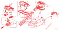 INNENLEUCHTE  für Honda JAZZ 1.4 ESL 5 Türen vollautomatische 2012