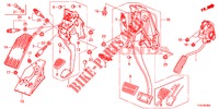 PEDAL (LH) für Honda JAZZ 1.4 ESL 5 Türen vollautomatische 2012