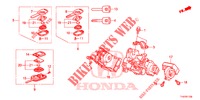 SCHLIESSZYLINDER KOMPONENTEN  für Honda JAZZ 1.4 ESL 5 Türen vollautomatische 2012