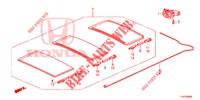 SONNENBLENDENTEILE  für Honda JAZZ 1.4 ESL 5 Türen vollautomatische 2012