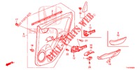 TUERVERKLEIDUNG, HINTEN(4D)  für Honda JAZZ 1.4 ESL 5 Türen vollautomatische 2012