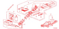 WERKZEUG/WAGENHEBER  für Honda JAZZ 1.4 ESL 5 Türen vollautomatische 2012