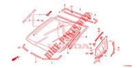 WINDSCHUTZSCHEIBE, VORNE/ HECKFENSTER  für Honda JAZZ 1.4 ESL 5 Türen vollautomatische 2012