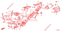 AUSPUFFROHR/SCHALLDAEMPFER (PGM FI)  für Honda JAZZ 1.4 LS 5 Türen 5 gang-Schaltgetriebe 2012