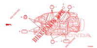 GUMMITUELLE (INFERIEUR) für Honda JAZZ 1.4 LS 5 Türen 5 gang-Schaltgetriebe 2012