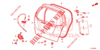 HECKKLAPPENPLATTE(2D)  für Honda JAZZ 1.4 LS 5 Türen 5 gang-Schaltgetriebe 2012