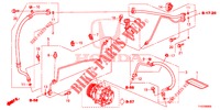 KLIMAANLAGE (FLEXIBLES/TUYAUX) (LH) für Honda JAZZ 1.4 LS 5 Türen 5 gang-Schaltgetriebe 2012
