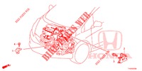 MOTORKABELBAUM, STREBE(1.7L)(RH)  für Honda JAZZ 1.4 LS 5 Türen 5 gang-Schaltgetriebe 2012