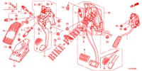 PEDAL (LH) für Honda JAZZ 1.4 LS 5 Türen 5 gang-Schaltgetriebe 2012