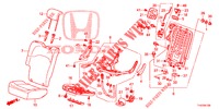 RUECKSITZ/SITZGURT, (D.) (1) für Honda JAZZ 1.4 LS 5 Türen 5 gang-Schaltgetriebe 2012