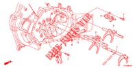 SCHALTGABEL/SCHALTHEBELHALTERUNG (1) für Honda JAZZ 1.4 LS 5 Türen 5 gang-Schaltgetriebe 2012