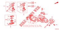SCHLIESSZYLINDER KOMPONENTEN  für Honda JAZZ 1.4 LS 5 Türen 5 gang-Schaltgetriebe 2012