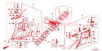 SEITENWANDVERKLEIDUNG(2D)  für Honda JAZZ 1.4 LS 5 Türen 5 gang-Schaltgetriebe 2012