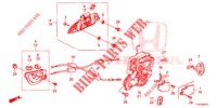 TUERSCHLOSS, HINTEN/AEUSSERER GRIFF (2) für Honda JAZZ 1.4 LS 5 Türen 5 gang-Schaltgetriebe 2012