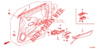 TUERVERKLEIDUNG, VORNE (LH) für Honda JAZZ 1.4 LS 5 Türen 5 gang-Schaltgetriebe 2012