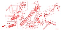 VORDERSITZ/SITZGURTE (D.) (1) für Honda JAZZ 1.4 LS 5 Türen 5 gang-Schaltgetriebe 2012