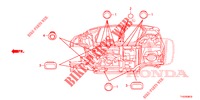 GUMMITUELLE (INFERIEUR) für Honda JAZZ 1.2 ELEGANCE 5 Türen 5 gang-Schaltgetriebe 2013