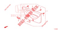 HECKKLAPPENVERKLEIDUNG/ TAFELVERKLEIDUNG, HINTEN(2D)  für Honda JAZZ 1.2 ELEGANCE 5 Türen 5 gang-Schaltgetriebe 2013