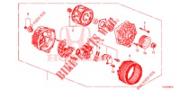 LICHTMASCHINE (MITSUBISHI) für Honda JAZZ 1.2 ELEGANCE 5 Türen 5 gang-Schaltgetriebe 2013