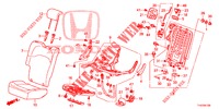 RUECKSITZ/SITZGURT, (D.) (1) für Honda JAZZ 1.2 ELEGANCE 5 Türen 5 gang-Schaltgetriebe 2013