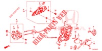 TUERSCHLOSS, HINTEN/AEUSSERER GRIFF (2) für Honda JAZZ 1.2 ELEGANCE 5 Türen 5 gang-Schaltgetriebe 2013
