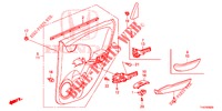 TUERVERKLEIDUNG, HINTEN(4D)  für Honda JAZZ 1.2 ELEGANCE 5 Türen 5 gang-Schaltgetriebe 2013