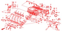 VERGASERISOLIERUNG/ ANSAUGKRUEMMER  für Honda JAZZ 1.2 ELEGANCE 5 Türen 5 gang-Schaltgetriebe 2013